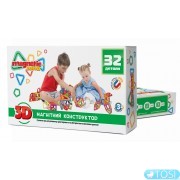 Магнитный конструктор Magnetic Land 32+